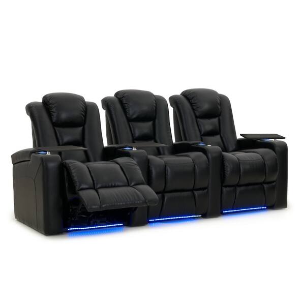Octane Mega XL950 Motor Headrest Leather Home Theater Seats (Row of 3 ...