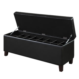 Safavieh Tanisha Beige Shoe Storage Ottoman Free Shipping Today Black Leather Infused On Tufted Shoe Storage Ottoman Bench