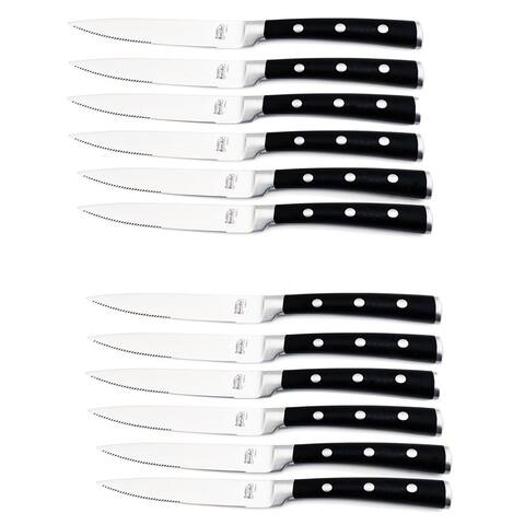 BergHOFF Classico Black Stainless Steel 12-piece Steak Knife Set