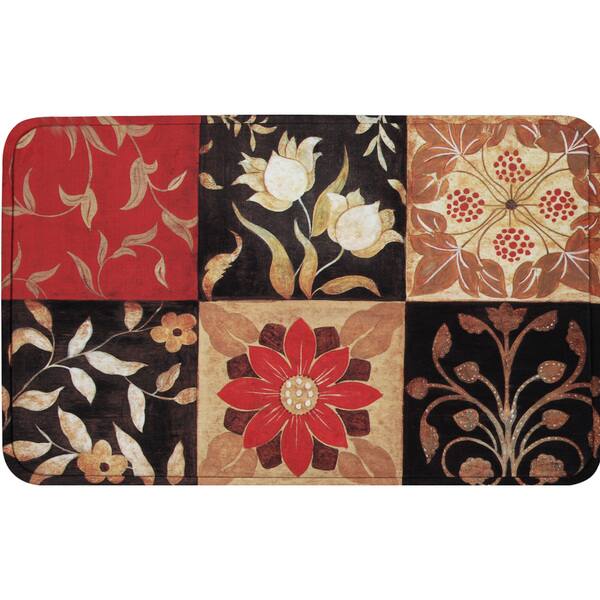 Home Dynamix Calm Chef Multi Polyester Anti Fatigue Kitchen Mat Bed