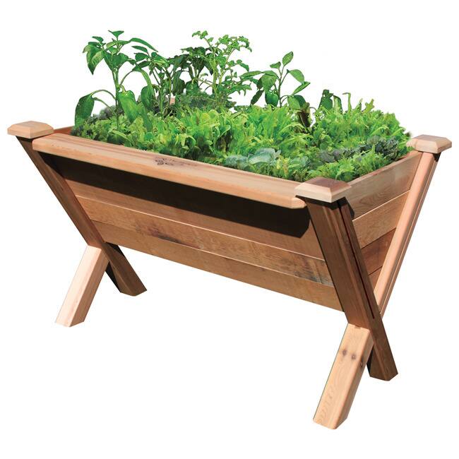 Natural Wood Modular Garden Wedge