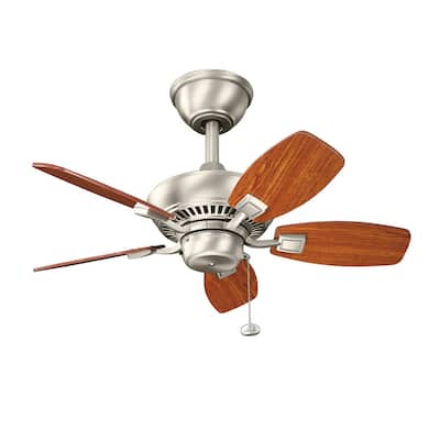 Kichler Lighting Canfield Collection 30-inch Brushed Nickel Ceiling Fan