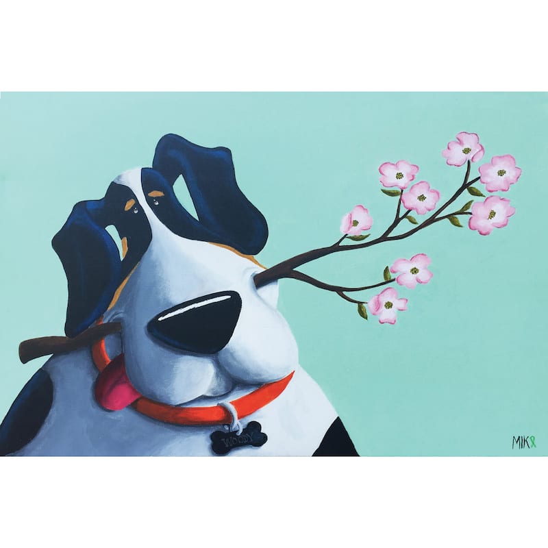 Marmont Hill - 'Woody' by Mike Taylor Painting Print on Wrapped Canvas - Multi-Color