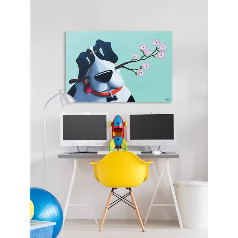Marmont Hill - 'Woody' by Mike Taylor Painting Print on Wrapped Canvas - Multi-Color