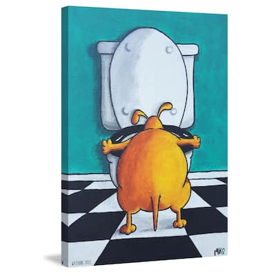 Marmont Hill - 'Watering Hole' by Mike Taylor Painting Print on Wrapped Canvas - Multi-Color