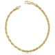 preview thumbnail 1 of 1, Fremada 10k Yellow Gold 3.2mm Semi Solid Rope Chain Bracelet