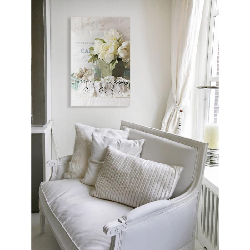 Marmont Hill - 'Belle Jardin' by Sylvia Cook Painting Print on Wrapped Canvas - Multi-Color