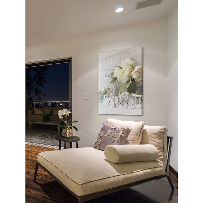 Marmont Hill - 'Belle Jardin' by Sylvia Cook Painting Print on Wrapped Canvas - Multi-Color