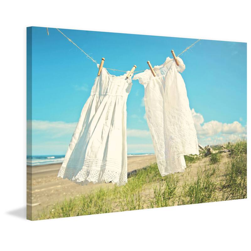 Marmont Hill - 'In the Breeze' by Sylvia Cook Painting Print on Wrapped Canvas - Multi-Color