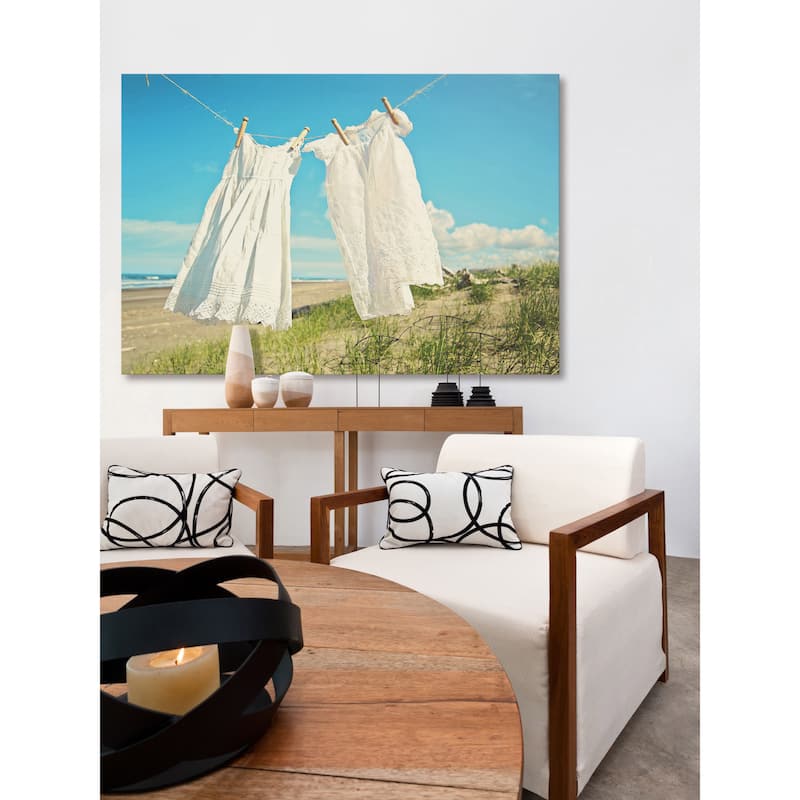 Marmont Hill - 'In the Breeze' by Sylvia Cook Painting Print on Wrapped Canvas - Multi-Color
