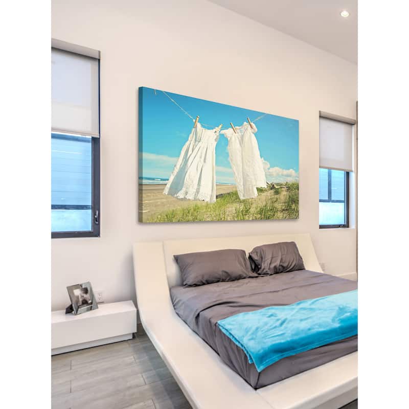 Marmont Hill - 'In the Breeze' by Sylvia Cook Painting Print on Wrapped Canvas - Multi-Color
