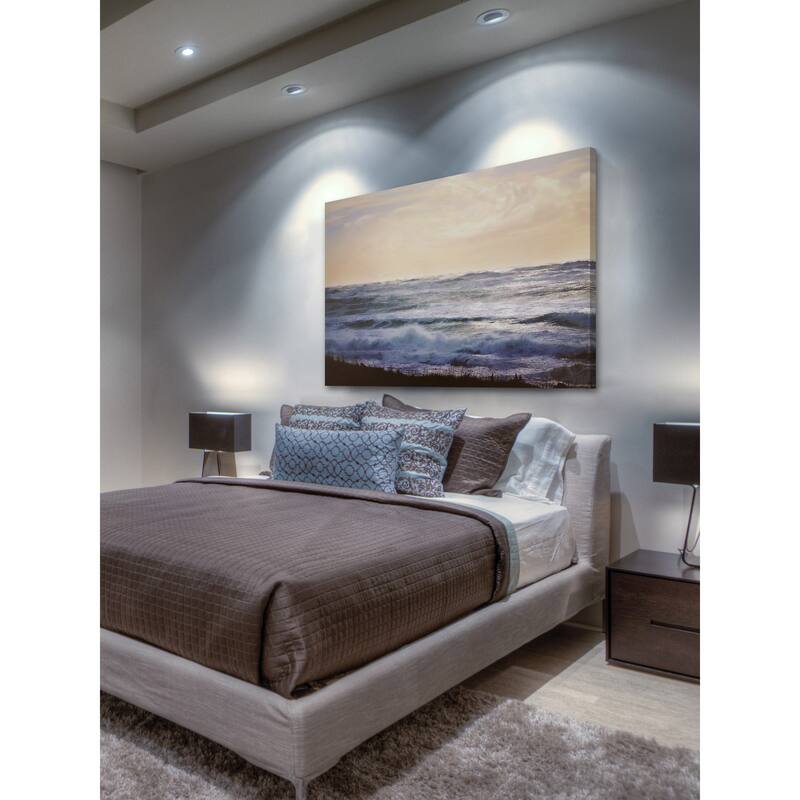 Marmont Hill - 'Winter Ocean' by Sylvia Cook Painting Print on Wrapped Canvas - Multi-Color