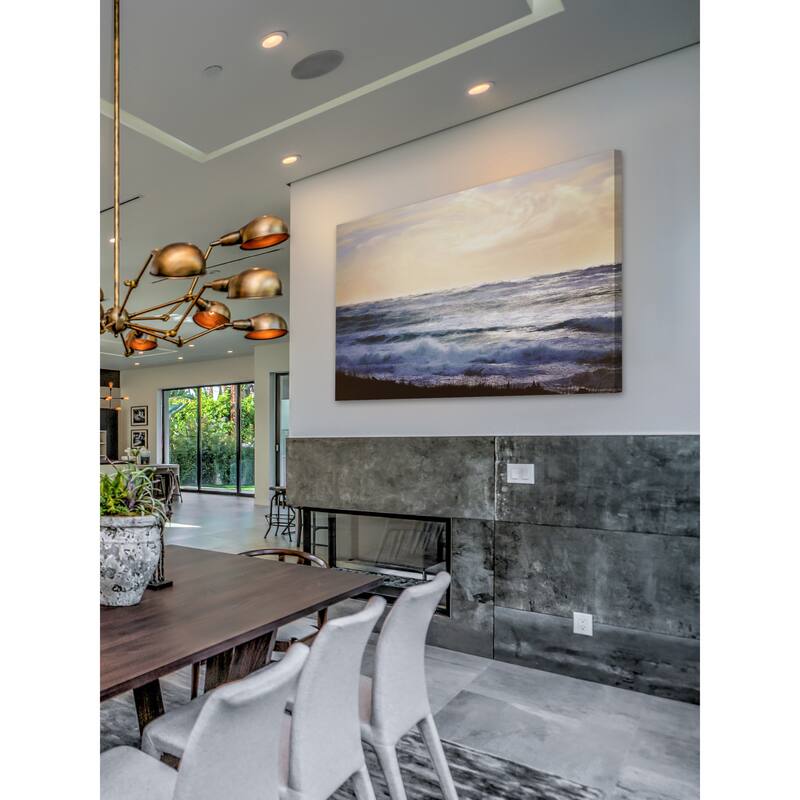 Marmont Hill - 'Winter Ocean' by Sylvia Cook Painting Print on Wrapped Canvas - Multi-Color
