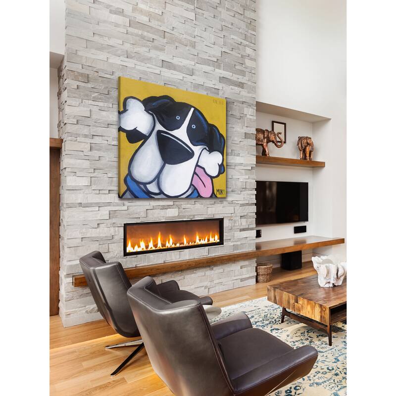 Marmont Hill - 'Bonehead Great Dane' by Mike Taylor Painting Print on Wrapped Canvas - Multi-Color