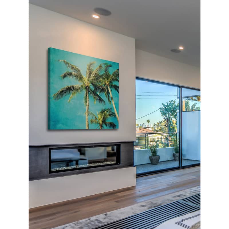 Marmont Hill - 'Hawaiian Palm Trees' by Sylvia Cook Painting Print on Wrapped Canvas - Multi-Color