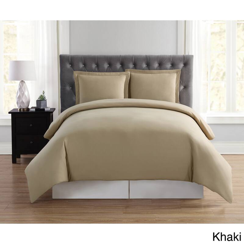 Truly Soft Everyday Solid 3-piece Duvet Cover Set