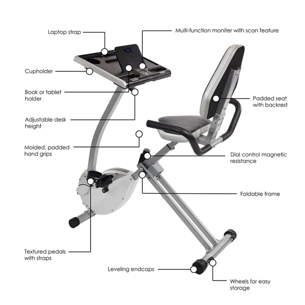exercise bike workstation