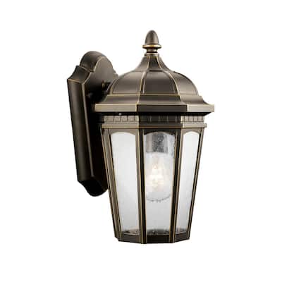 Kichler Lighting Courtyard Collection 1-light Rubbed Bronze Outdoor Wall Lantern