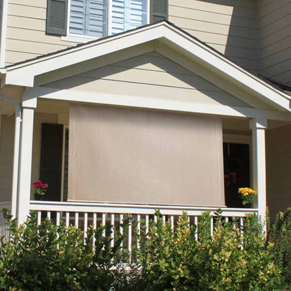 Keystone Fabrics Outdoor Long Loop Cord-operated Sun Shade with (10'x6')