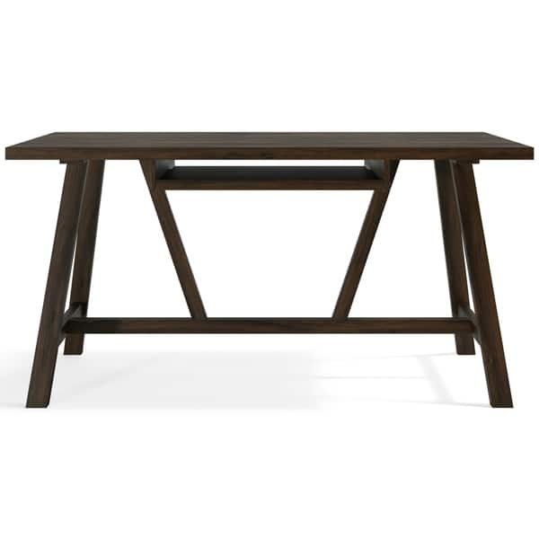 Shop Wyndenhall Stewart Solid Wood Modern Industrial 60 Inch Wide