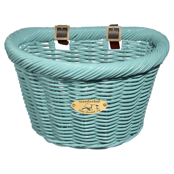 NANTUCKET LIGHTSHIP CLASSIC SHAPE STAINED FRONT BICYCLE BASKET