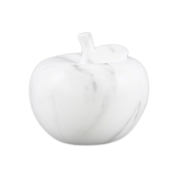 Urban Trends Collection White Ceramic Apple Figurine
