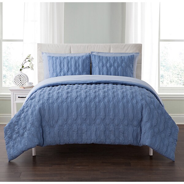 Porch & Den Lancelot Embossed 5 or 7-piece Bed in a Bag with Sheets