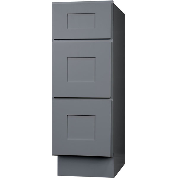 Shop Everyday Cabinets 15-inch Gray Shaker Bathroom Vanity ...