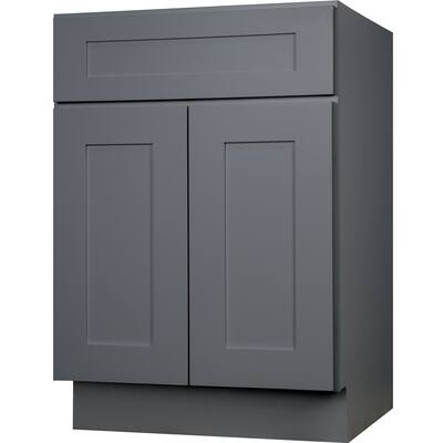 36-inch Grey Shaker Single-Sink Bathroom Vanity Cabinet