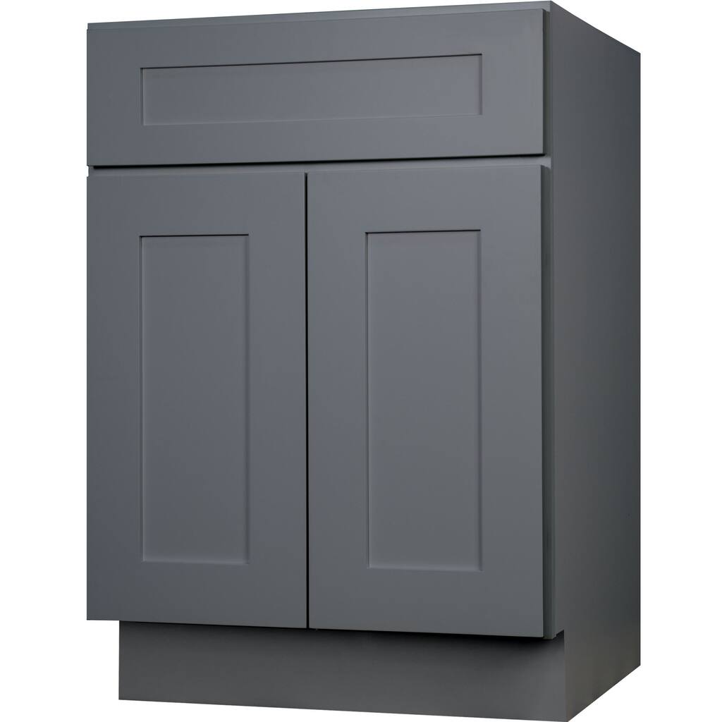 36-inch Grey Shaker Single-Sink Bathroom Vanity Cabinet