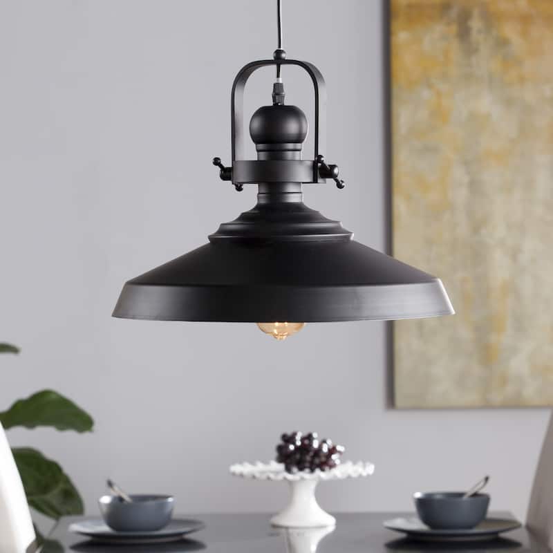 SEI Furniture Bindel Industrial Bell Pendant Light