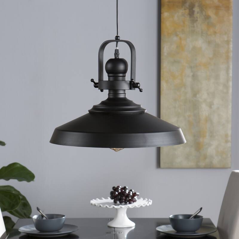 SEI Furniture Bindel Industrial Bell Pendant Light
