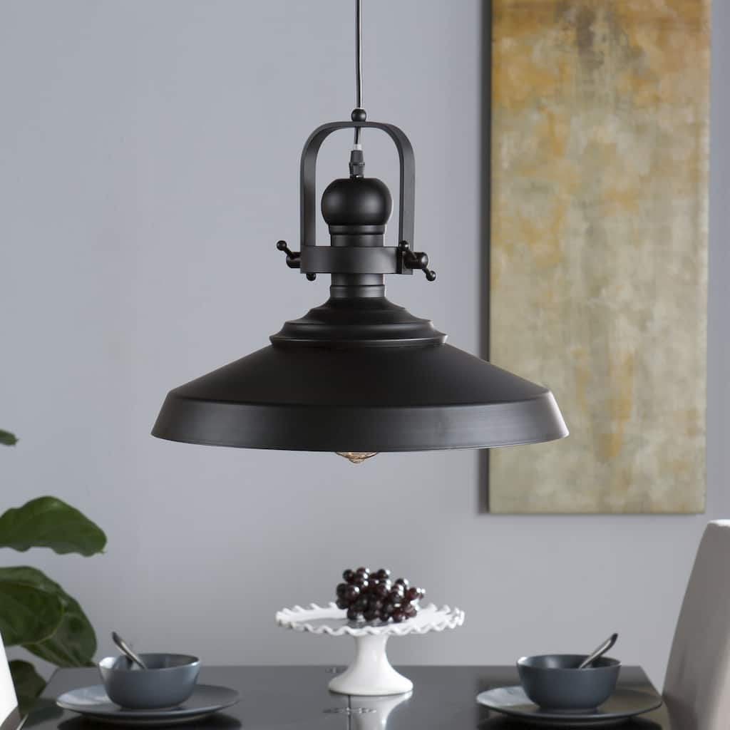 SEI Furniture Bindel Industrial Bell Pendant Light
