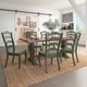 preview thumbnail 2 of 29, Eleanor Two-tone Solid Wood Top Dining Table by iNSPIRE Q Classic