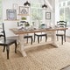 preview thumbnail 5 of 29, Eleanor Two-tone Solid Wood Top Dining Table by iNSPIRE Q Classic