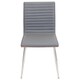 preview thumbnail 10 of 8, Mason Grey Swivel Chair Stainless Steel & Walnut Wood (Set of 2)