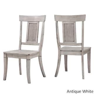 Cream Kitchen Dining Room Chairs Online At Our Eleanor Panel Back Wood Dining Chair Set Of 2 By Inspire Q Clic