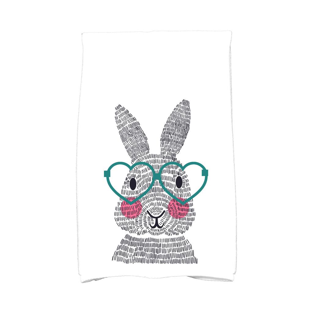 What's Up Bunny? Holiday Animal Print Kitchen Towel