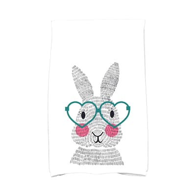 What's Up Bunny? Holiday Animal Print Kitchen Towel