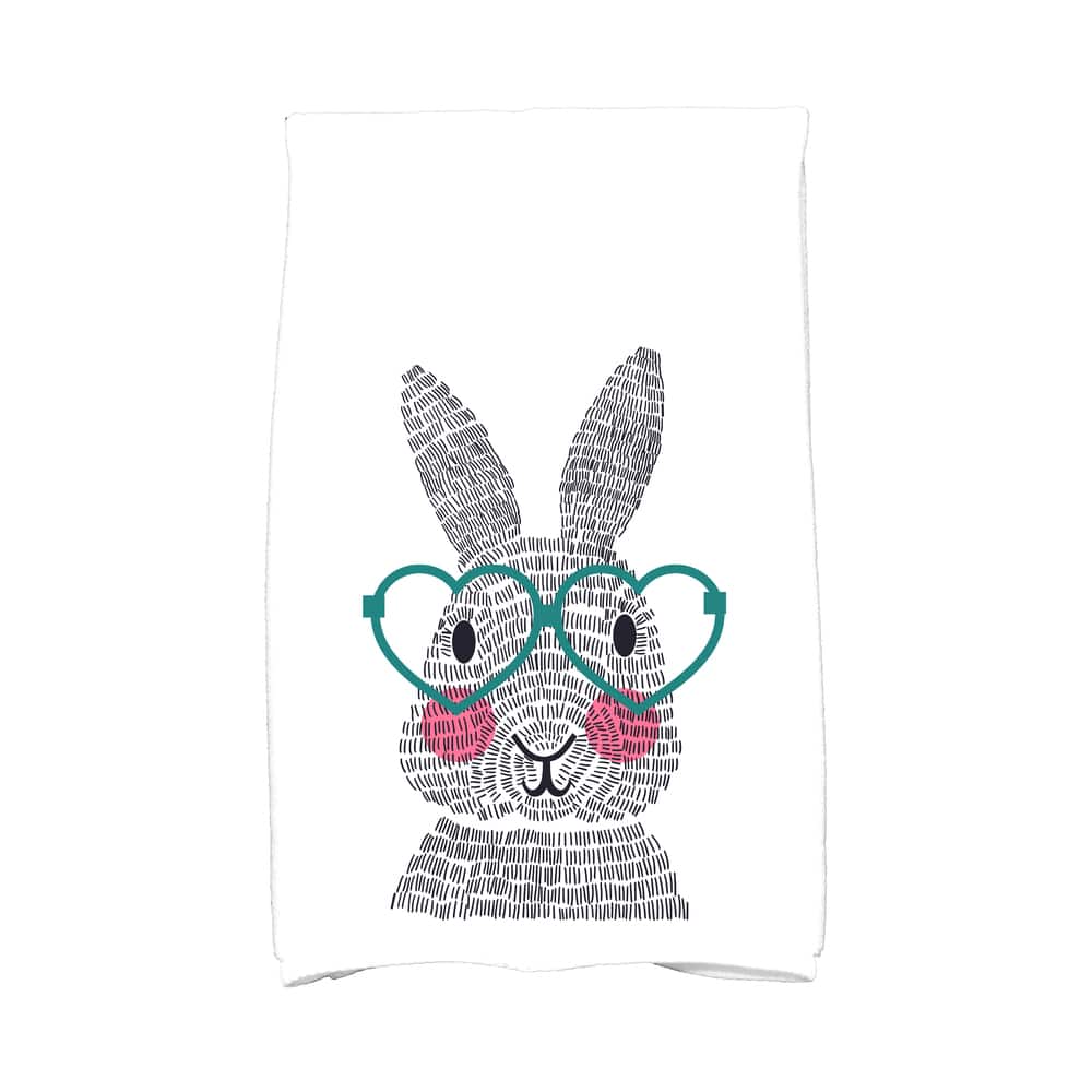 What's Up Bunny? Holiday Animal Print Kitchen Towel