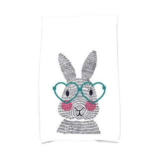 What's Up Bunny? Holiday Animal Print Kitchen Towel