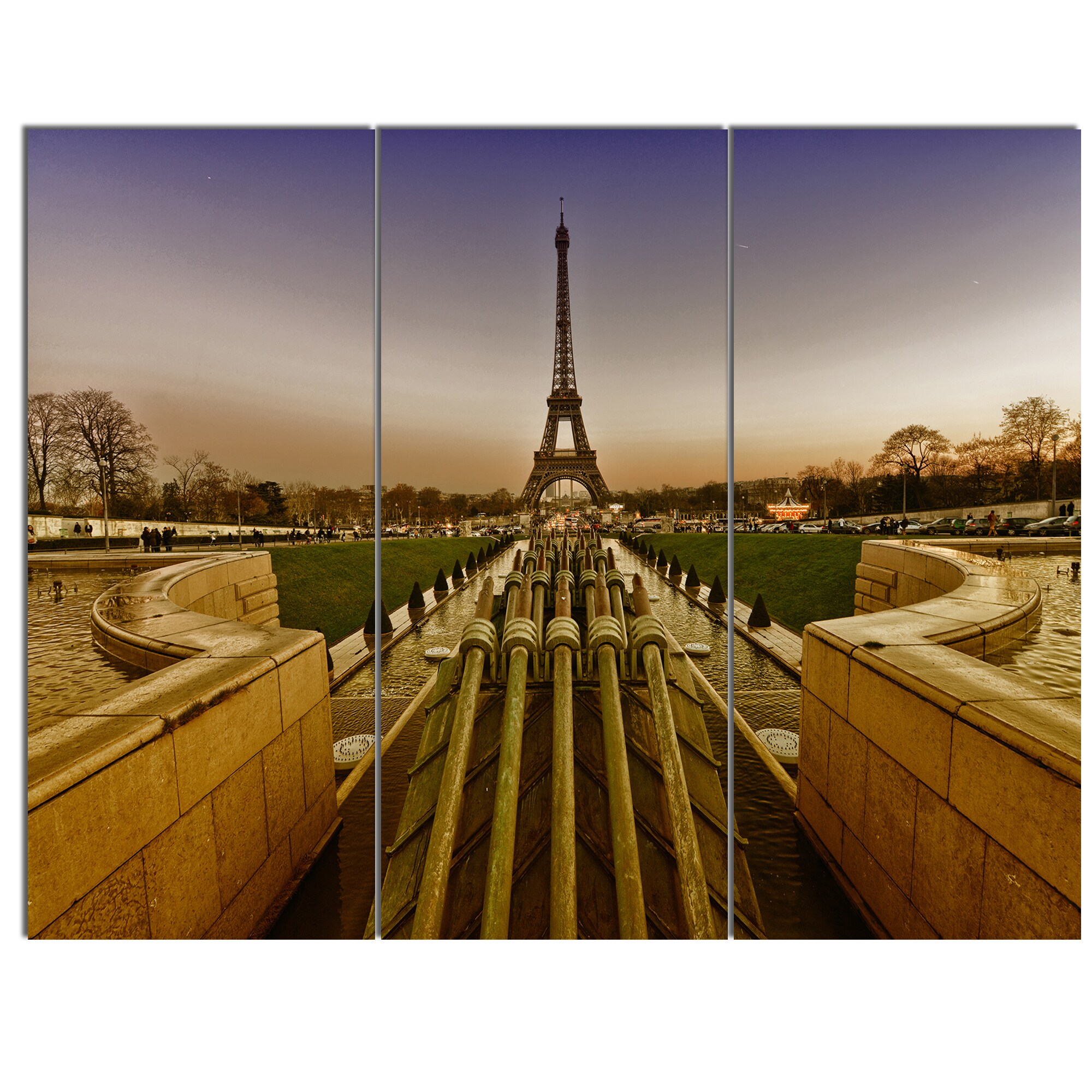 Set of 3 Panel Black White Canvas Wall Art Pictures Large Prints 3003