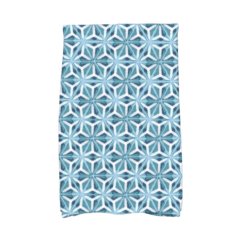 Water Mosaic Geometric Print Kitchen Towel