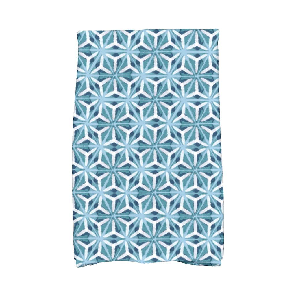 Water Mosaic Geometric Print Kitchen Towel