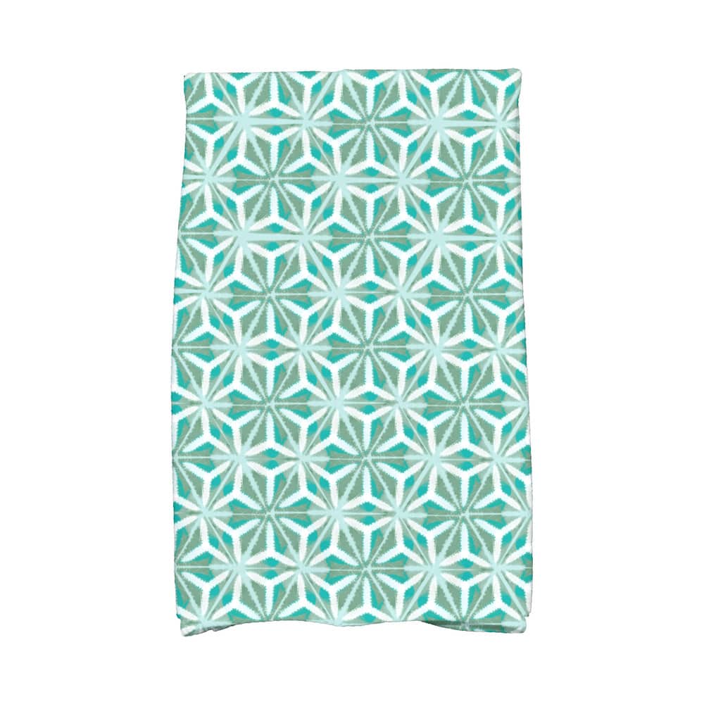 Water Mosaic Geometric Print Kitchen Towel