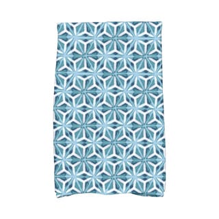 Water Mosaic Geometric Print Kitchen Towel