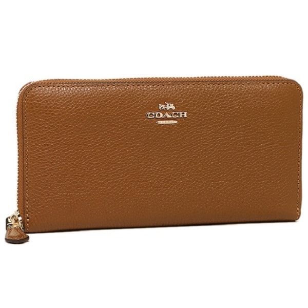Shop Coach Brown Leather Accordian Pebble Zip Wallet - Free Shipping Today - Overstock - 13536286
