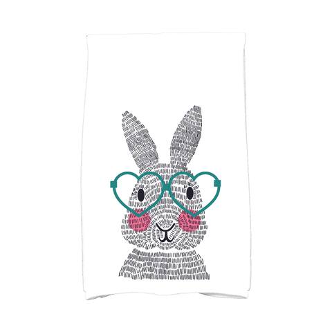 What's Up Bunny? Holiday Animal Print Hand Towel
