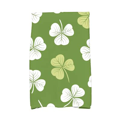 Lucky Holiday Floral Print Hand Towel