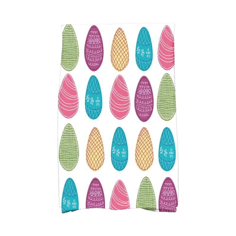 Eggs-ellent! Holiday Geometric Print Hand Towel